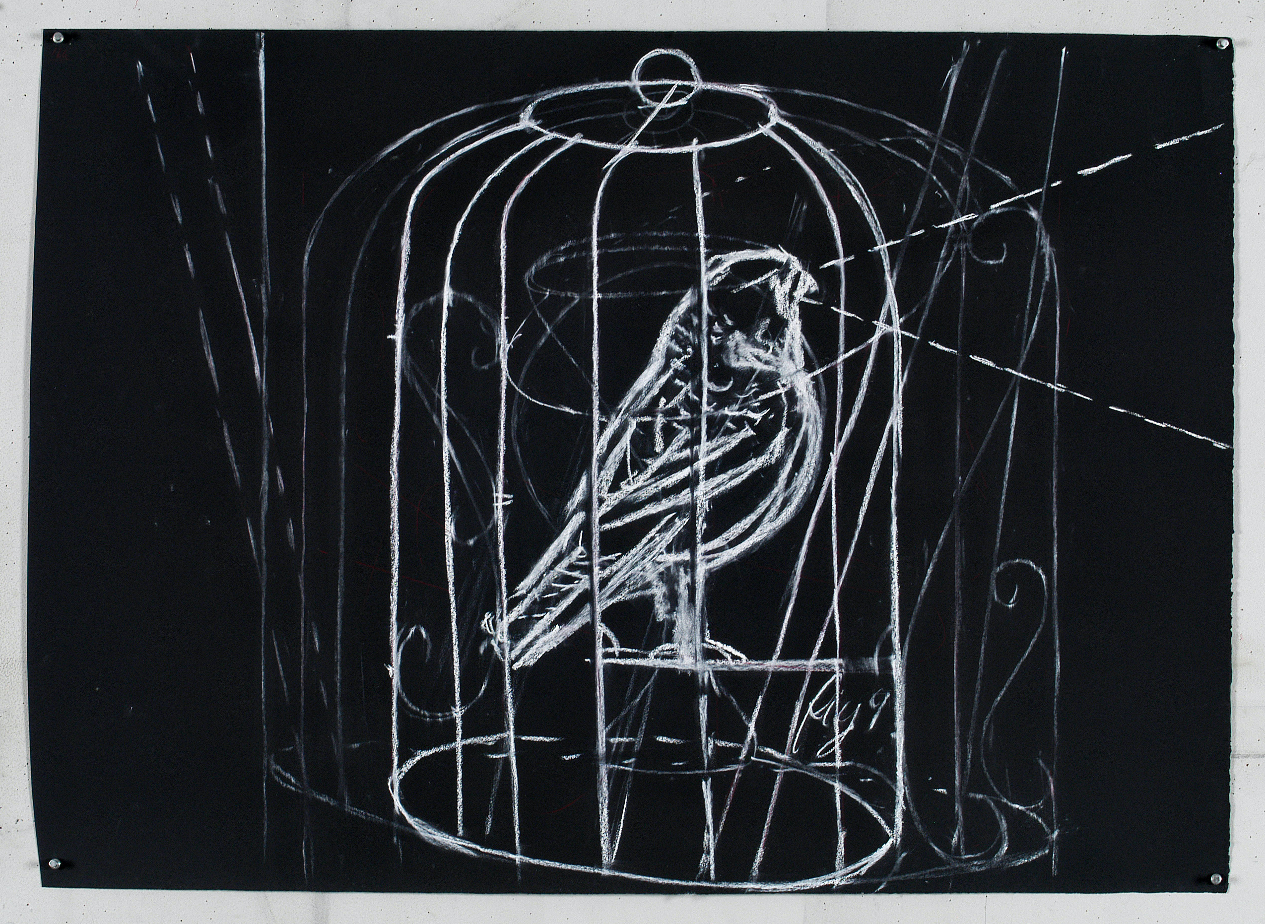 Drawing for The Magic Flute (Bird in Cage)